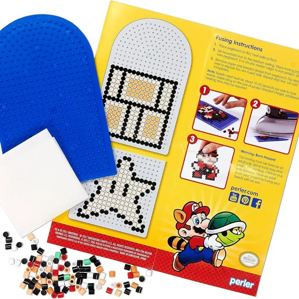 NEW Perler Fuse Craft Beads Bucket Activity Kit 5000 Bead Super Mario Brothers